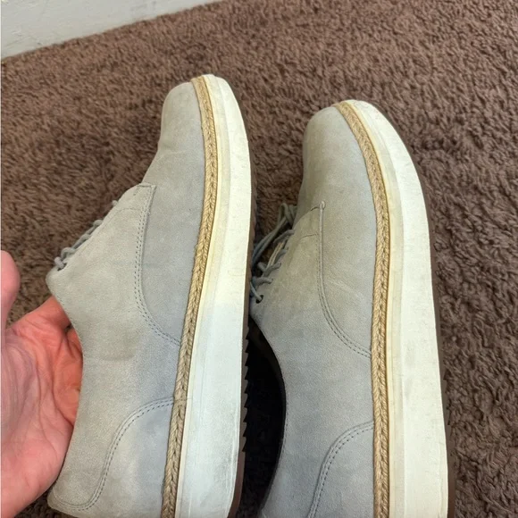 Clarks Teadale Rhea Oxfords Light Grey Suede Shoes Size 10 - Picture 10 of 11